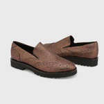 Płaskie buty marki Made in Italia model LUCILLA. Kolor Brązowy, Obuwie Damskie. sezon: Jesień/Zima