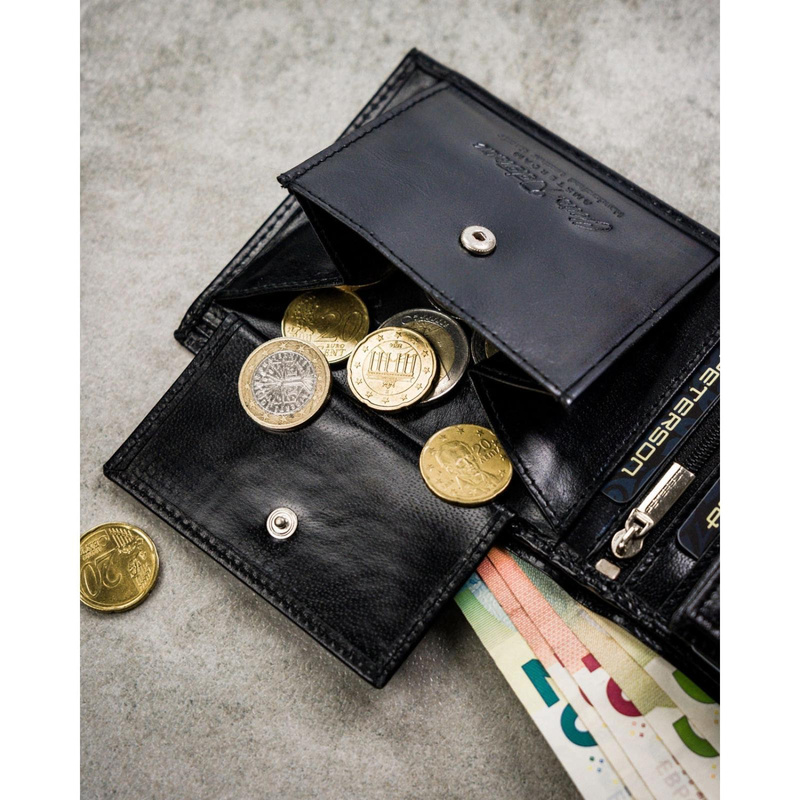 Skórzany męski portfel Peterson PTN N992-NGV