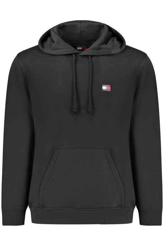 TOMMY HILFIGER MĘSKA CZARNA BLUZA Z ROZPIĘCIEM