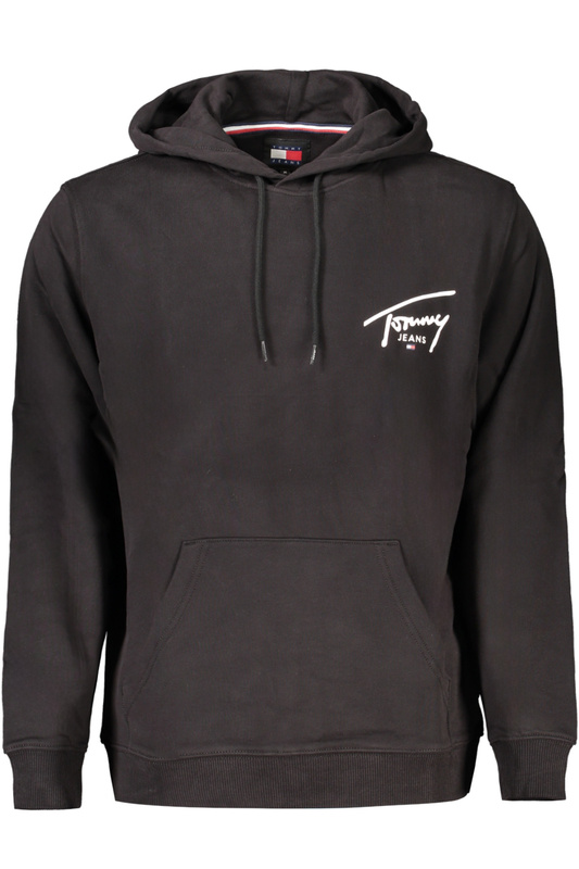 CZARNA BLUZA MĘSKA TOMMY HILFIGER BEZ ZAMKA