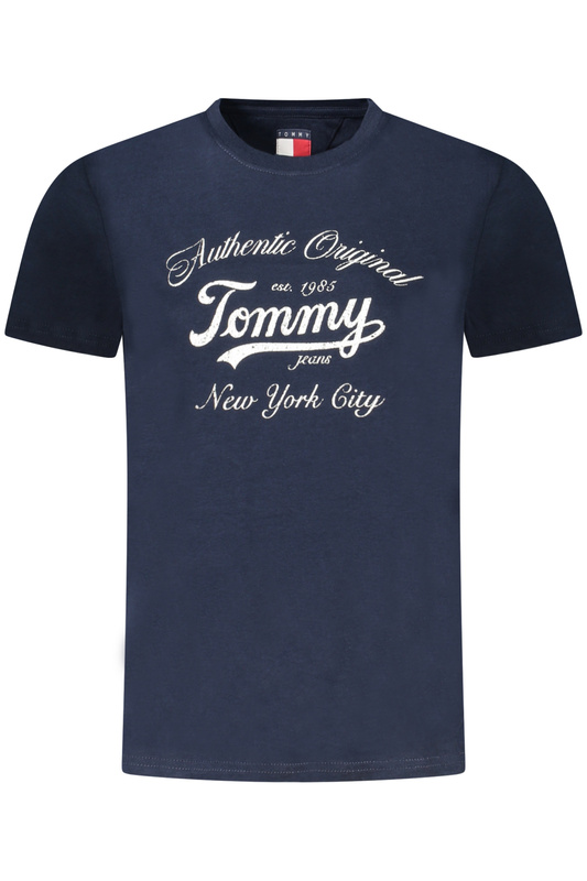 TOMMY HILFIGER DAMSKI T-SHIRT Z KRÓTKIM RĘKAWEM NIEBIESKI
