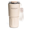 Kubek termiczny ze stali nierdzewnej w beżowym kolorze - Peterson