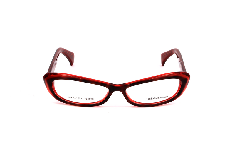 Okulary ALEXANDER MCQUEEN AMQ4181EV0. Okulary, Kolor czerwony havana. Kobieta.