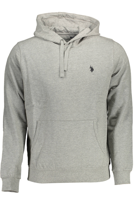 BLUZA US POLO BEZ ZAMKA SZARA MĘSKA