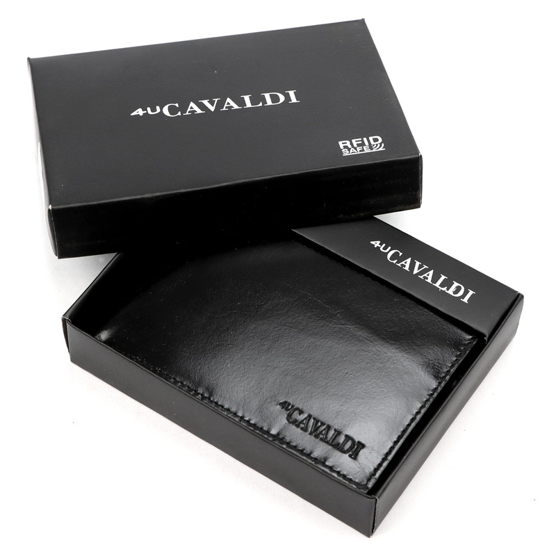 Skórzany męski portfel Cavaldi 0001-P-BS RFID