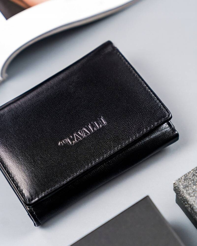 Skórzany kompaktowy damski portfel od 4U Cavaldi