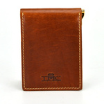 Etui na karty, mały męski skórzany portfel z RFID