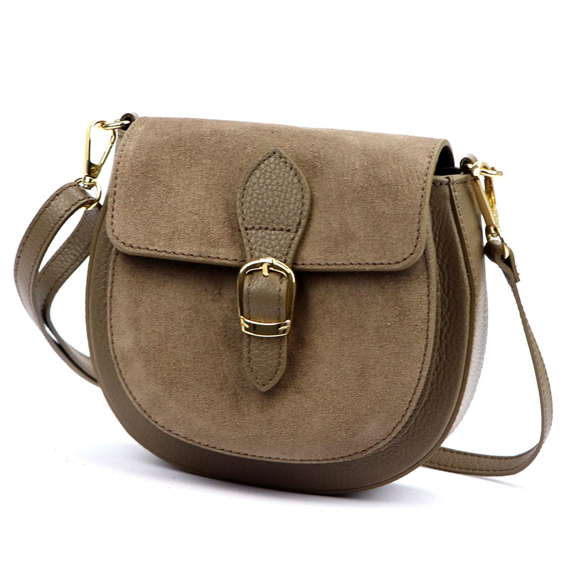 Stylowa Półokrągła damska listonoszka torebka przez ramię z kieszenią Luka