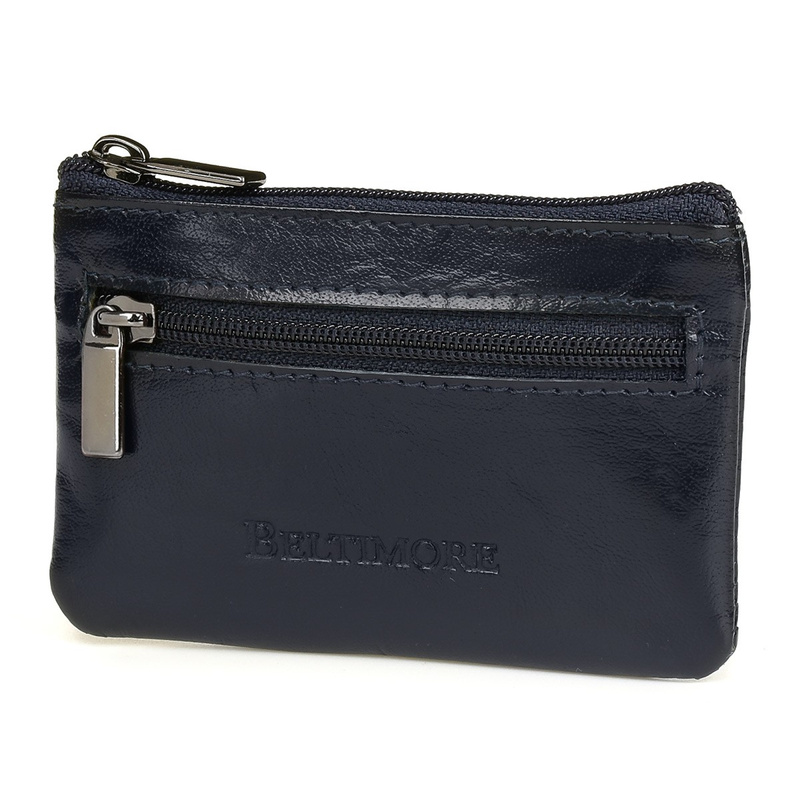 Brązowe skórzane etui na klucze z pudełkiem Beltimore E44