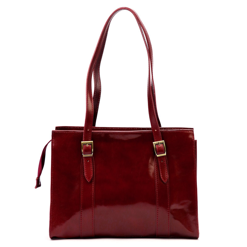 Damska elegancka dwukomorowa shopperbag na ramię z przegrodą Florence