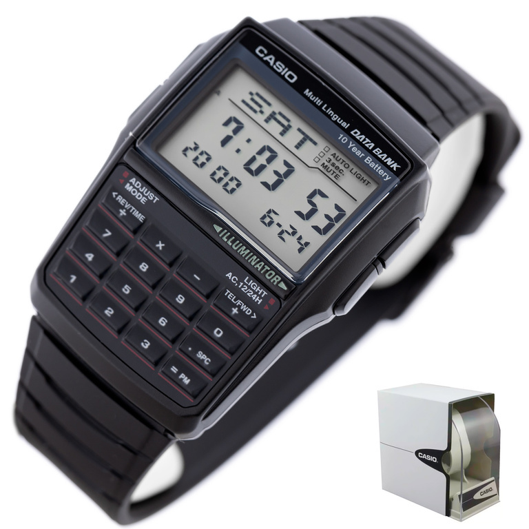 ZEGAREK MĘSKI CASIO VINTAGE DATABANK DBC-32D-1ADF (zd162b) + BOX