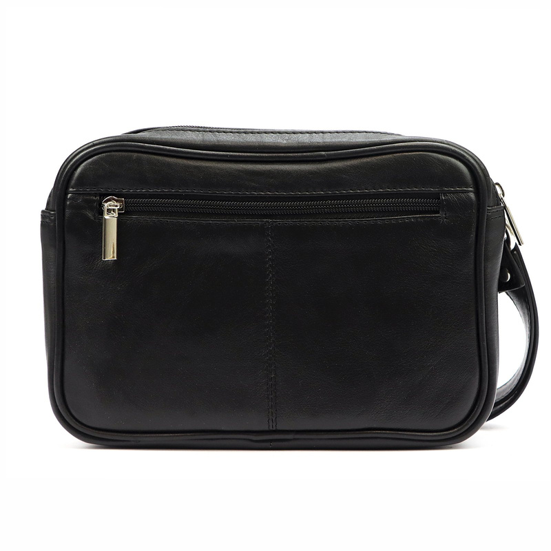 Nordee męska saszetka skóra naturalna torba do ręki z kieszeniami