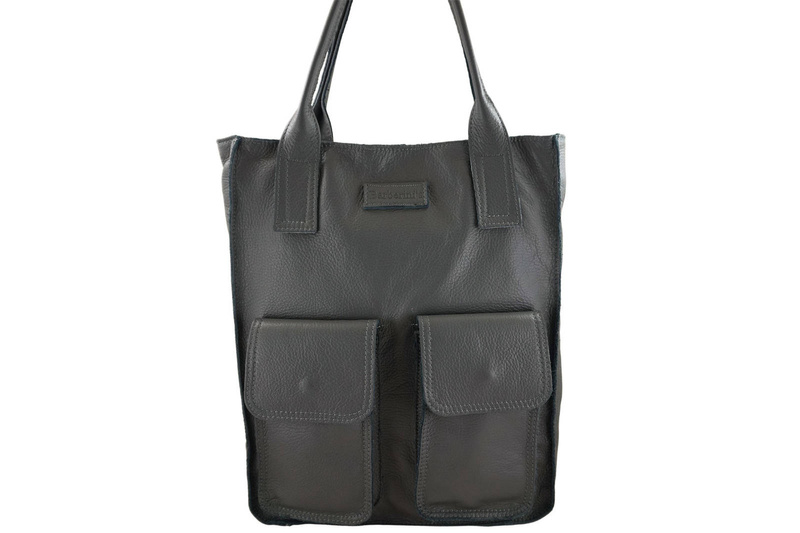 Torby shopper bag do pracy - Szare ciemne 