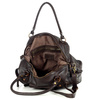 Torba biznesowa bowling retro bag skórzana - MARCO MAZZINI ciemny brąz caffe