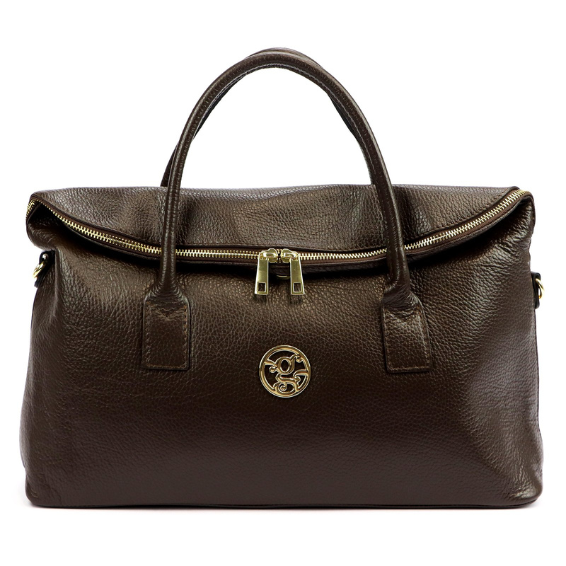 Gregorio Duża torebka damska do ręki elegancka ze skóry naturalnej