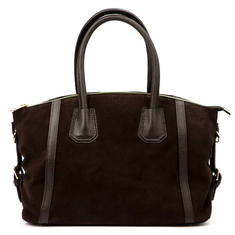 Vera Pelle damska shopperbag skóra naturalna zamszowa torebka na ramię