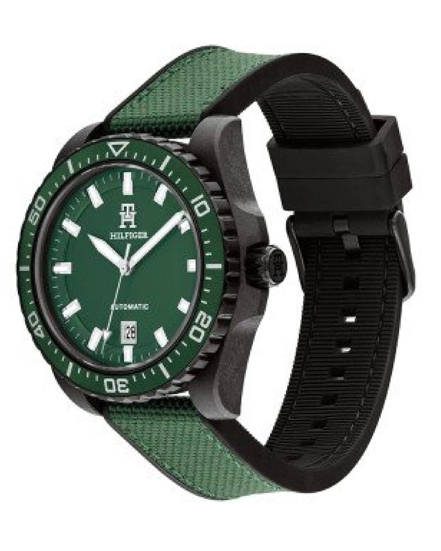 Zegarek TOMMY HILFIGER 1792161. Automatyczny, Kolor zielony. Mężczyzna.