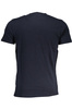 NIEBIESKI T-SHIRT MĘSKI Z KRÓTKIM RĘKAWEM KLASY CAVALLI
