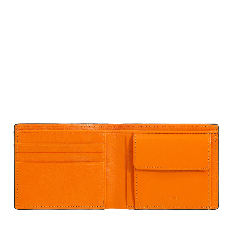 DUDU męski portfel skóra naturalna składany kompaktowy elegancki