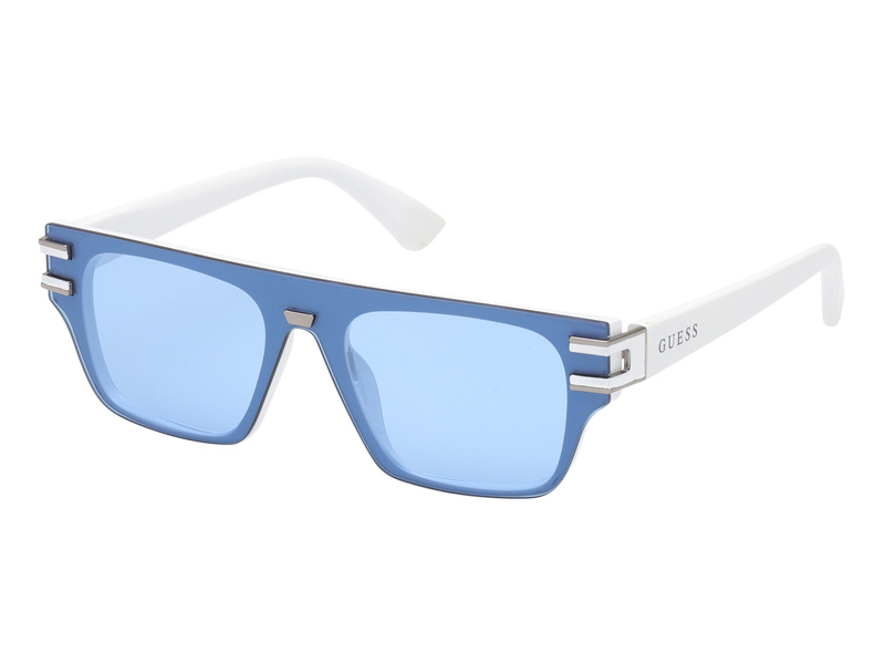 Okulary GUESS GO00061-0021V. Okulary przeciwsłoneczne, Kolor biały. Mężczyzna.