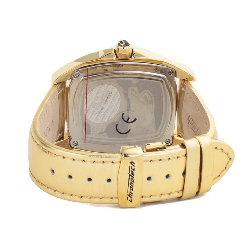 Zegarek CHRONOTECH CT7814M-02. Kwarcowy, Kolor złoty. Unisex.