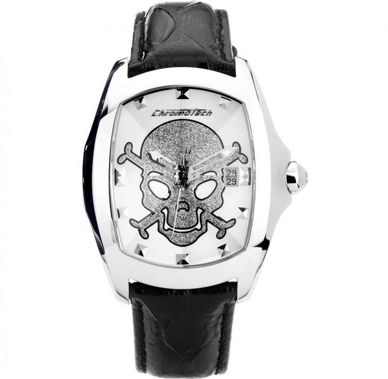 Zegarek CHRONOTECH CT7896M-104. Kwarcowy, Kolor biały. Mężczyzna.