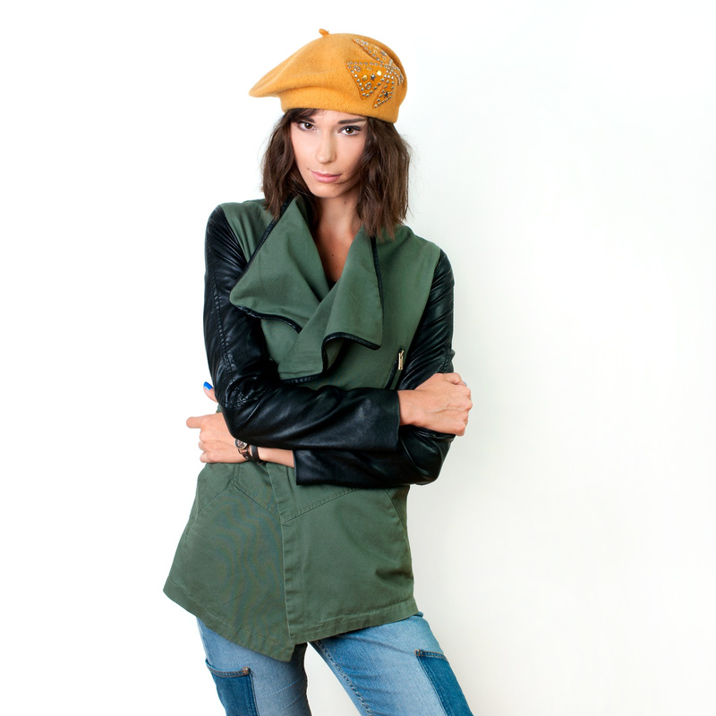 Beret Kaszmirowa Błyskotka