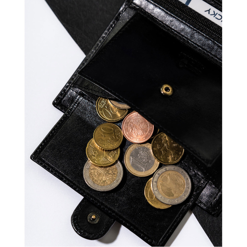 Skórzany męski portfel Rovicky N104L-RVT RFID