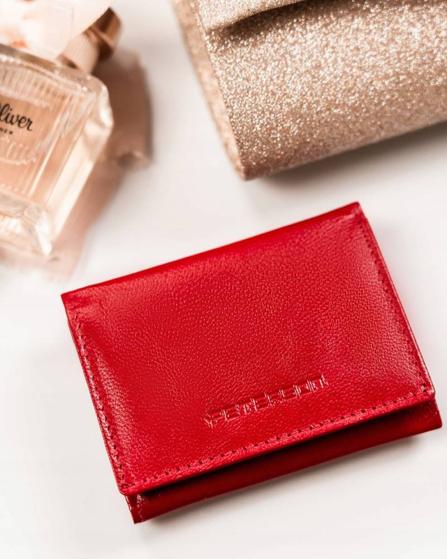 Damski portfel ze skóry ekologicznej Peterson PTN RD-SWZX-86-GCL