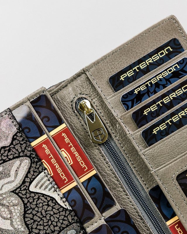 Skórzany damski portfel Peterson PTN 421028-ONBF