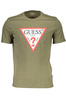 GUESS JEANS MĘSKI T-SHIRT Z KRÓTKIM RĘKAWEM ZIELONY
