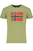 ZIELONY T-SHIRT M�SKI Z KR�TKIM R�KAWEM Norway 1963
