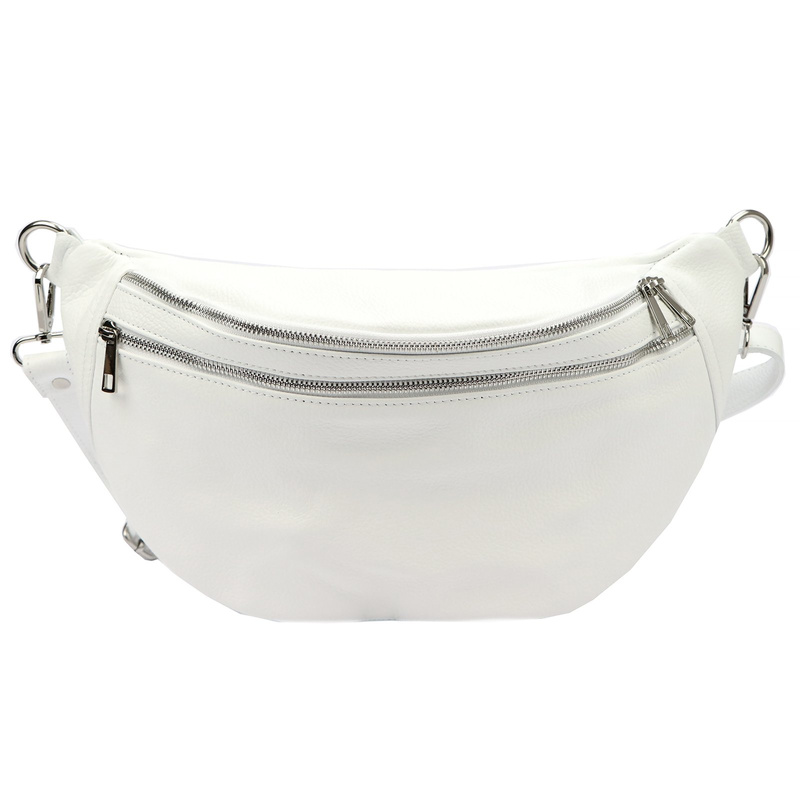 Praktyczna Skórzana damska saszetka nerka listonoszka przez ramię Luka