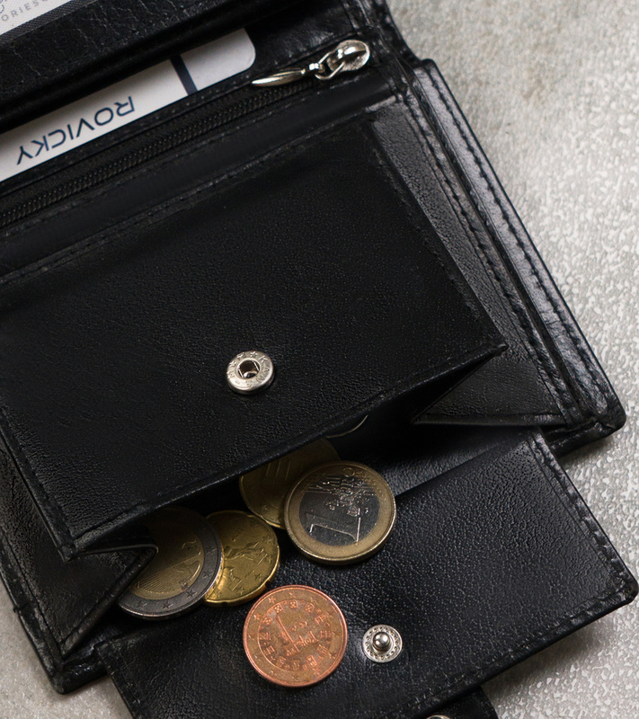 Skórzany męski portfel Cavaldi 0001-P-BS RFID