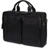 Torba męska skórzana na ramię laptopa duża biznesowa czarna Beltimore N07