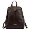 Damski miejski pojemny plecak z prawdziwej skóry z kieszeniami MiaMore