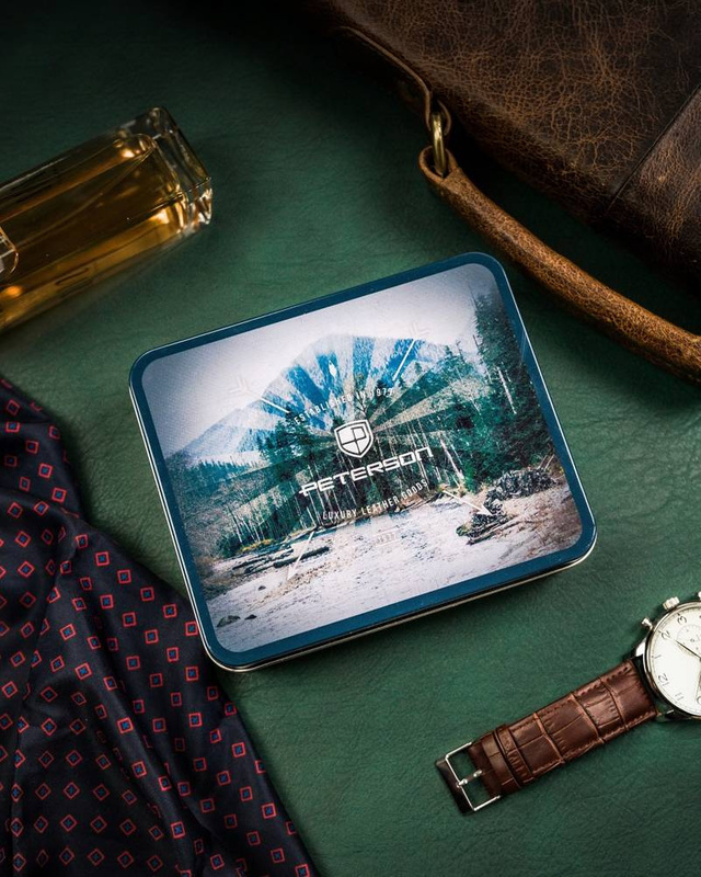 Skórzany męski portfel Peterson PTN N62L-VT