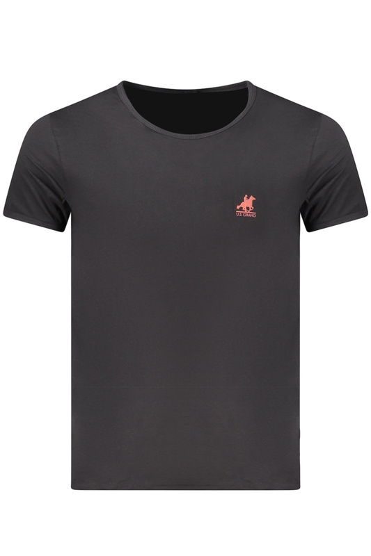 MĘSKA CZARNA KOSZULKA Z KRÓTKIM RĘKAWEM US GRAND