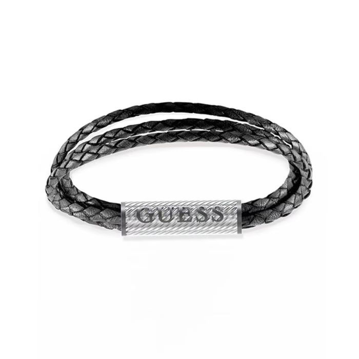 Biżuteria GUESS JUMB03033JWST. Bransoletka, Kolor czarny. Mężczyzna.