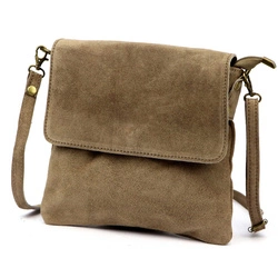 Vera Pelle damska listonoszka skóra naturalna torebka przez ramię z klapą