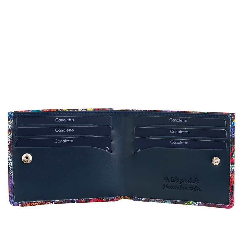 Mały portfel skórzany BajuBaj motyle PD1055Cs13 RFID