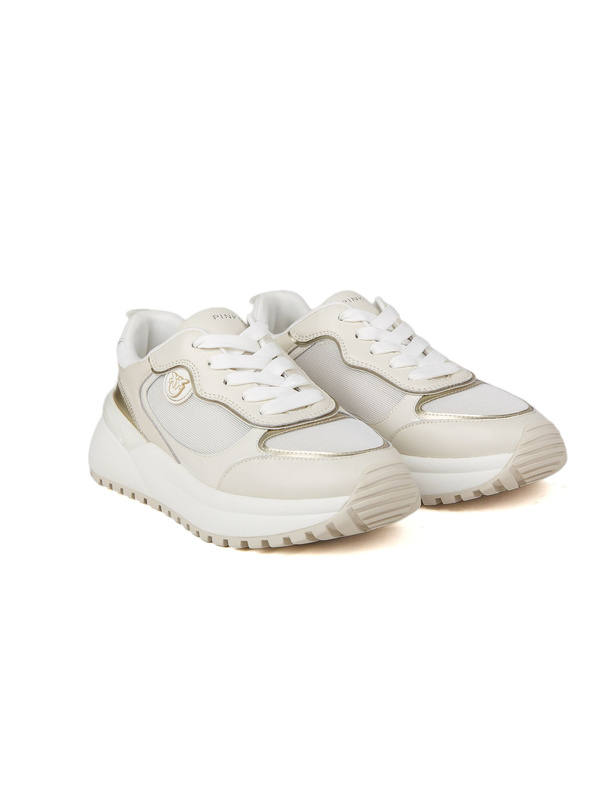 Damskie sneakersy Pinko SS0147 P129 DY7 w kolorze jogurtowym