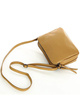 Torebka skórzana crossbody listonoszka dwie komory - MARCO MAZZINI brąz camel
