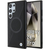 BMW BMHMS24L23RTPK S24 Ultra S928 czarny/black hardcase Signature Leather Half Textured & Circle MagSafe