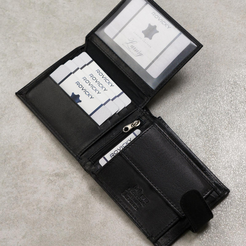 Skórzany męski portfel Wild N7L-P-SCR