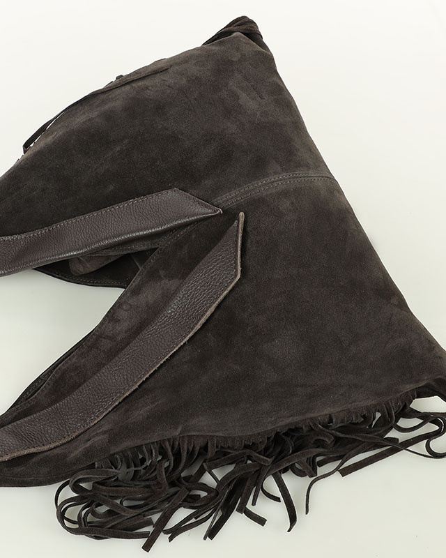 Torebka damska worek hobo bag skóra naturalna - MARCO MAZZINI czarna