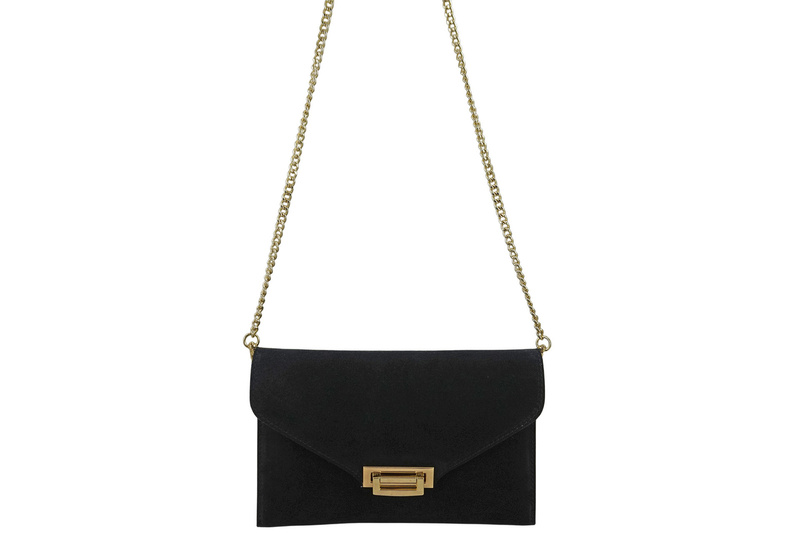 Stylowa kopertówka zamszowa Barberinis - Czarna