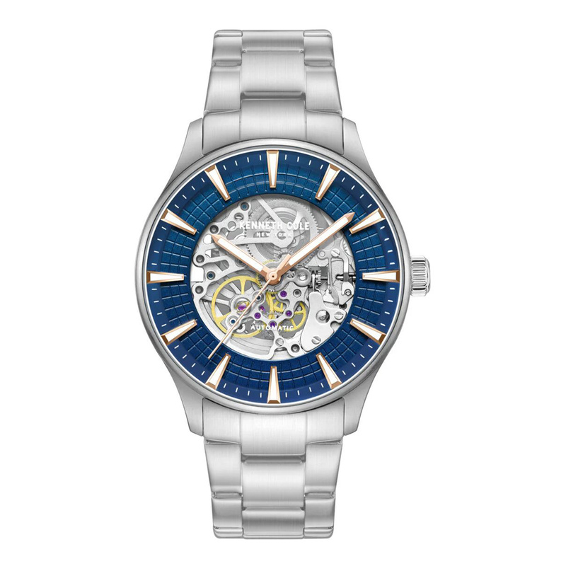 Zegarek KENNETH COLE KCWGY0057903. Automatyczny, Kolor niebieski. Mężczyzna.