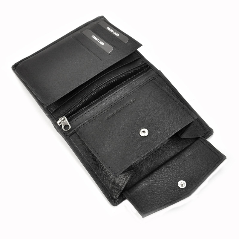 Rozbudowany Skórzany męski portfel Money Kepper