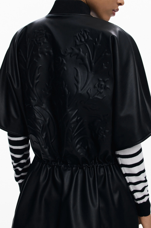 DESIGUAL DAMSKI CZARNY PONCHO